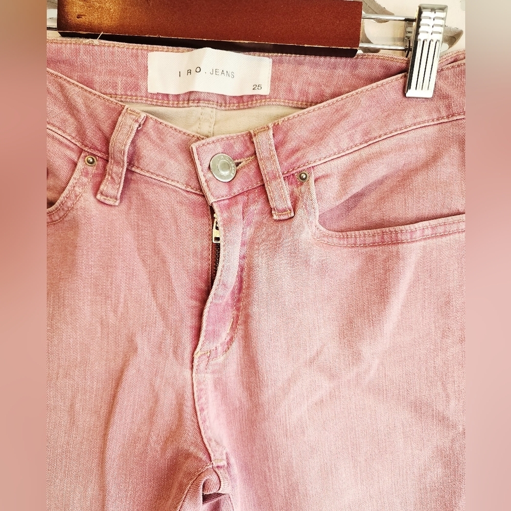 IRO JEANS PINK Narkyce Skinny in Old Pink JEANS Old Pink Size 25 - Picture 12 of 16